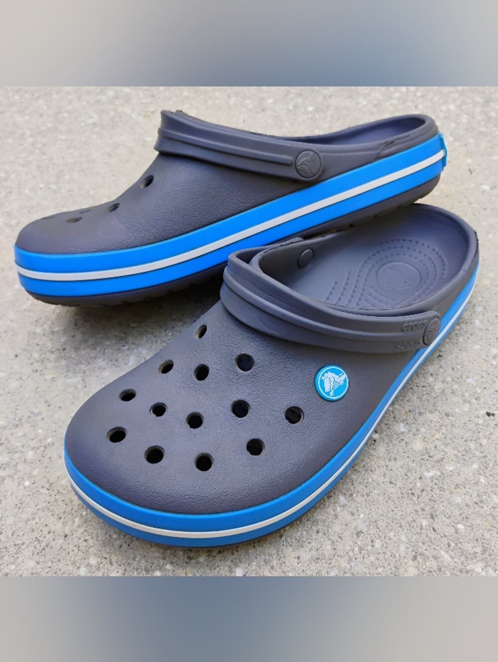 Classic Crocs Crocband Clogs - charcoal gray - M7 W9